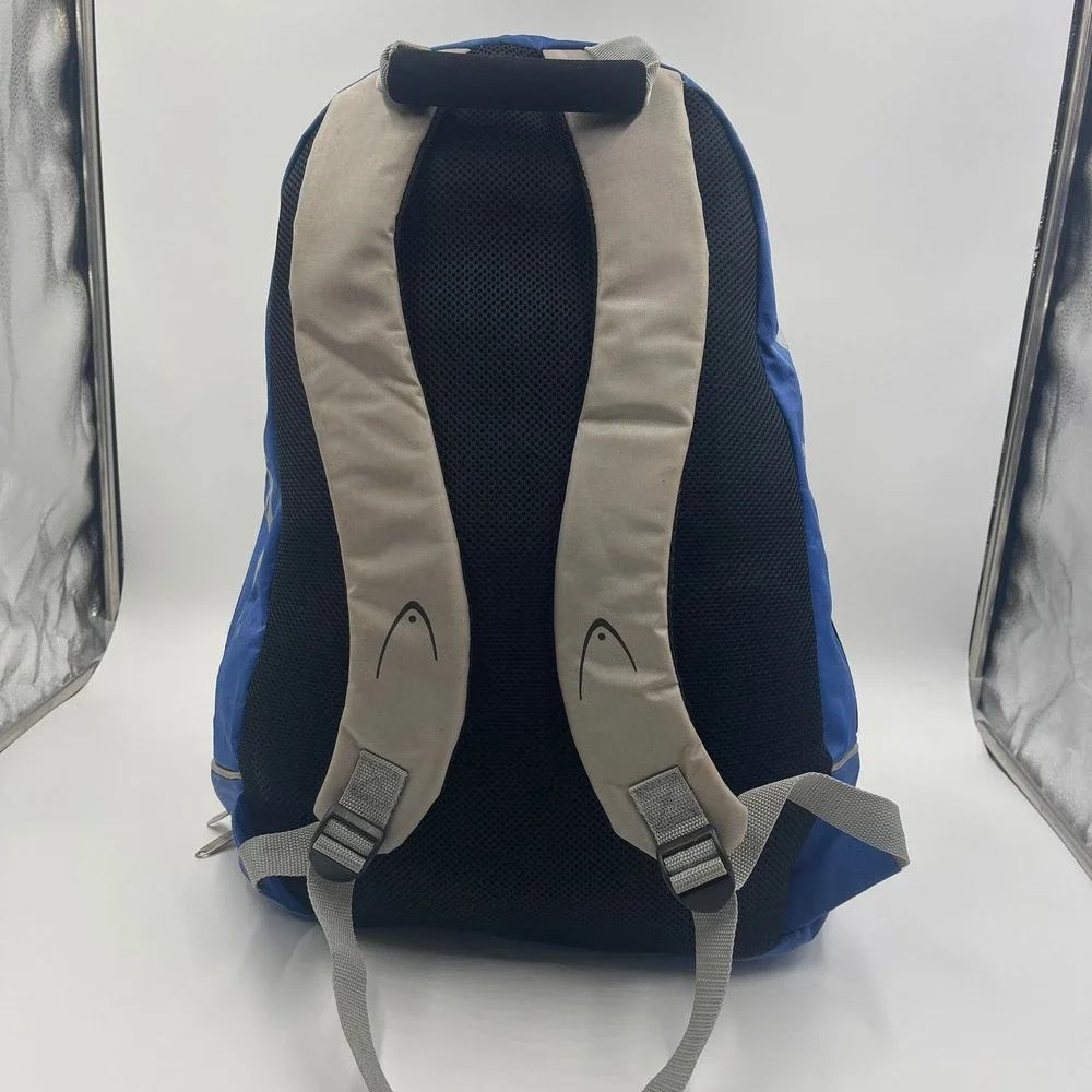 HEAD LiquidMetal Backpack Blue‎ Black Gray Multi-Pocket School Tennis Rocquet